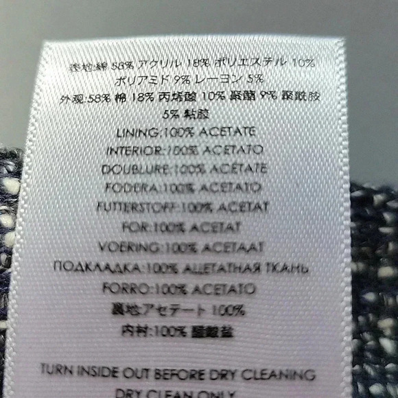 Michael by Michael Kors Tweed Skirt Navy/Lt. Gray Size 4 - Picture 13 of 15